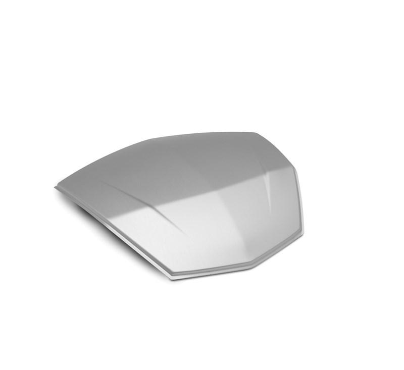 Top Case (47L) Aluminium Deco Plate, Silver Anodized