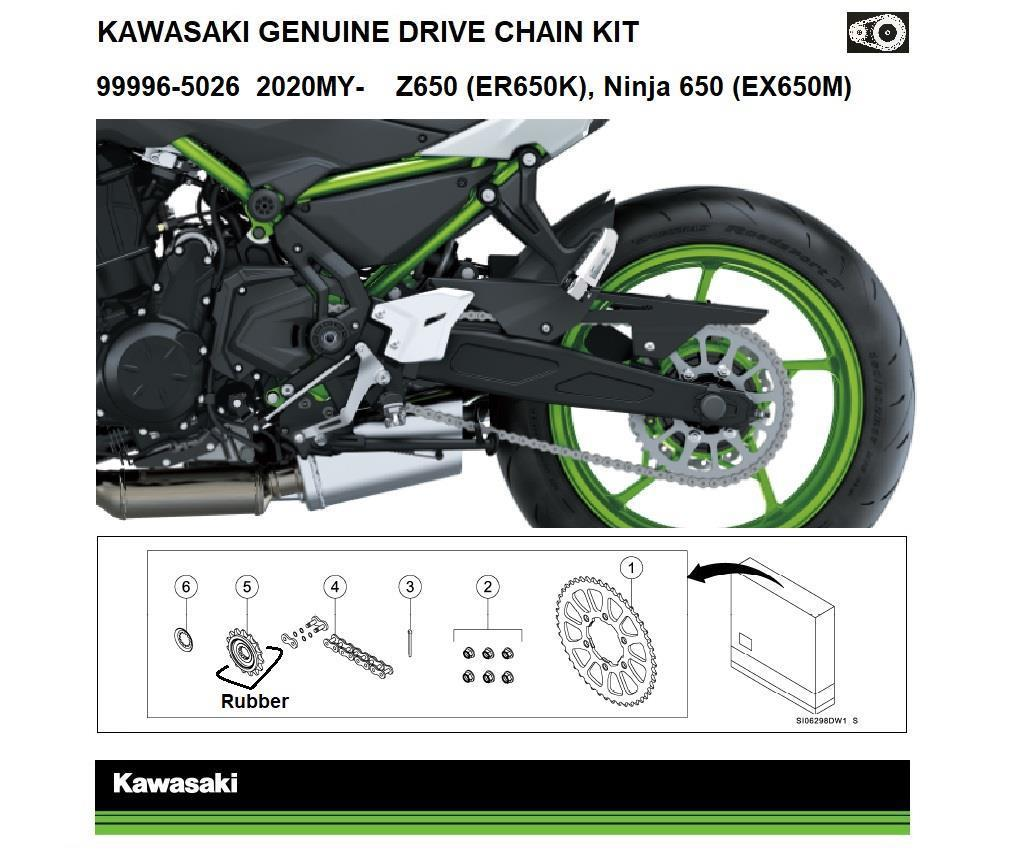 Genuine Chain and Sprocket Kit | 9999650 | Kawasaki