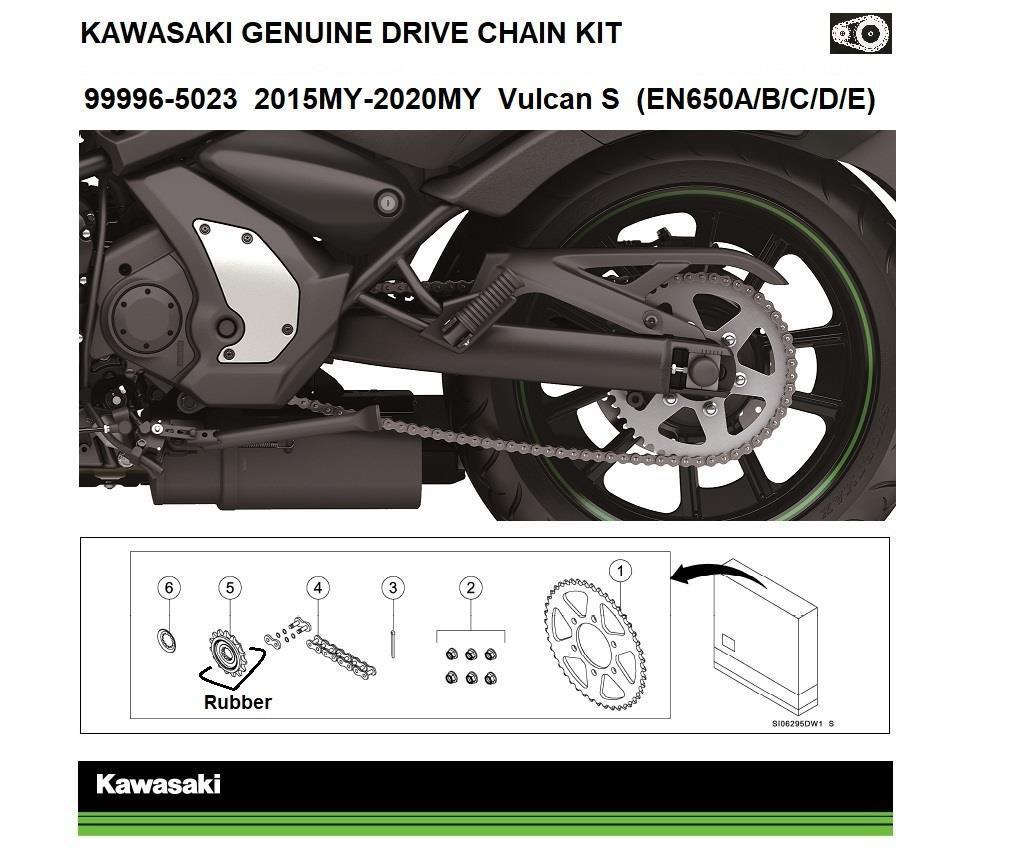 Genuine Chain and Sprocket Kit Vulcan S (EN650A/B/C/D/E).