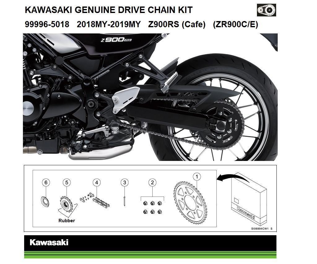 Genuine Chain and Sprocket Kit Z900RS/Café (ZR900C/E/K)