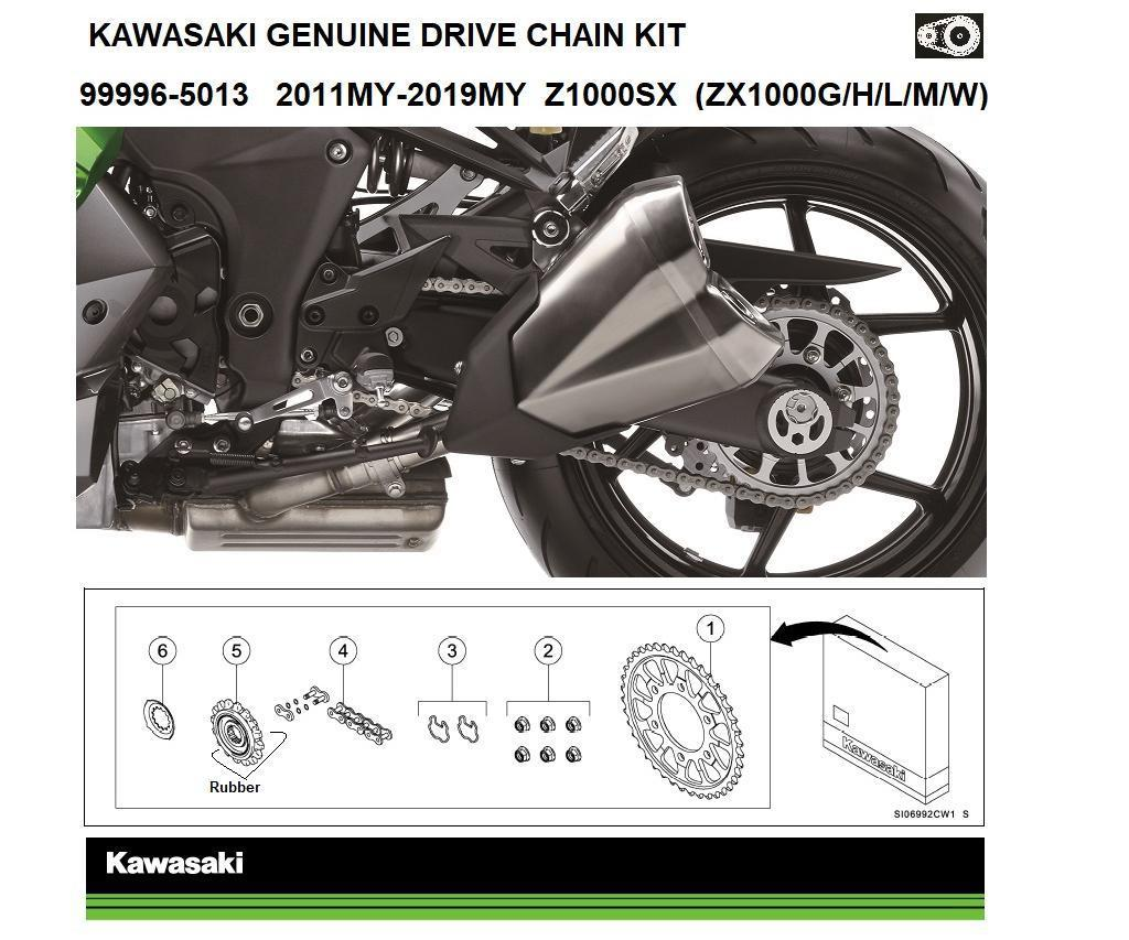 Genuine Chain and Sprocket Kit Z1000SX (ZXT00G/H/L/M/W)