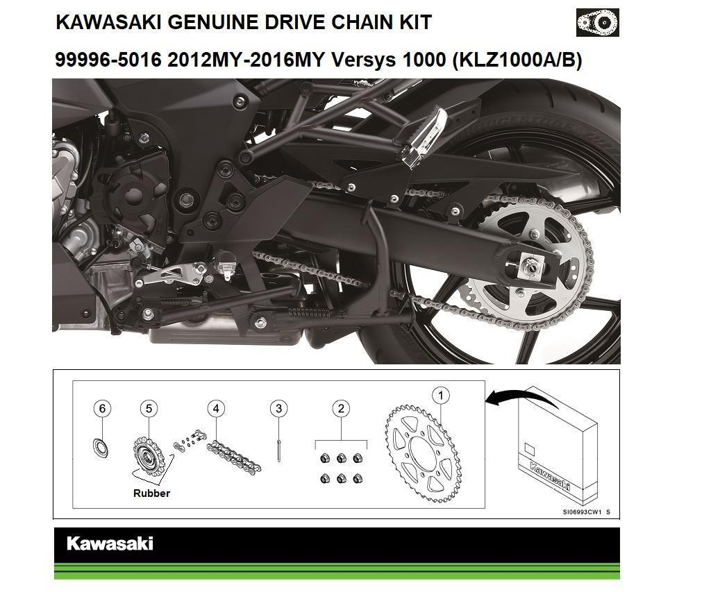 Genuine Chain and Sprocket Kit Versys 1000 (LZT00A/B)