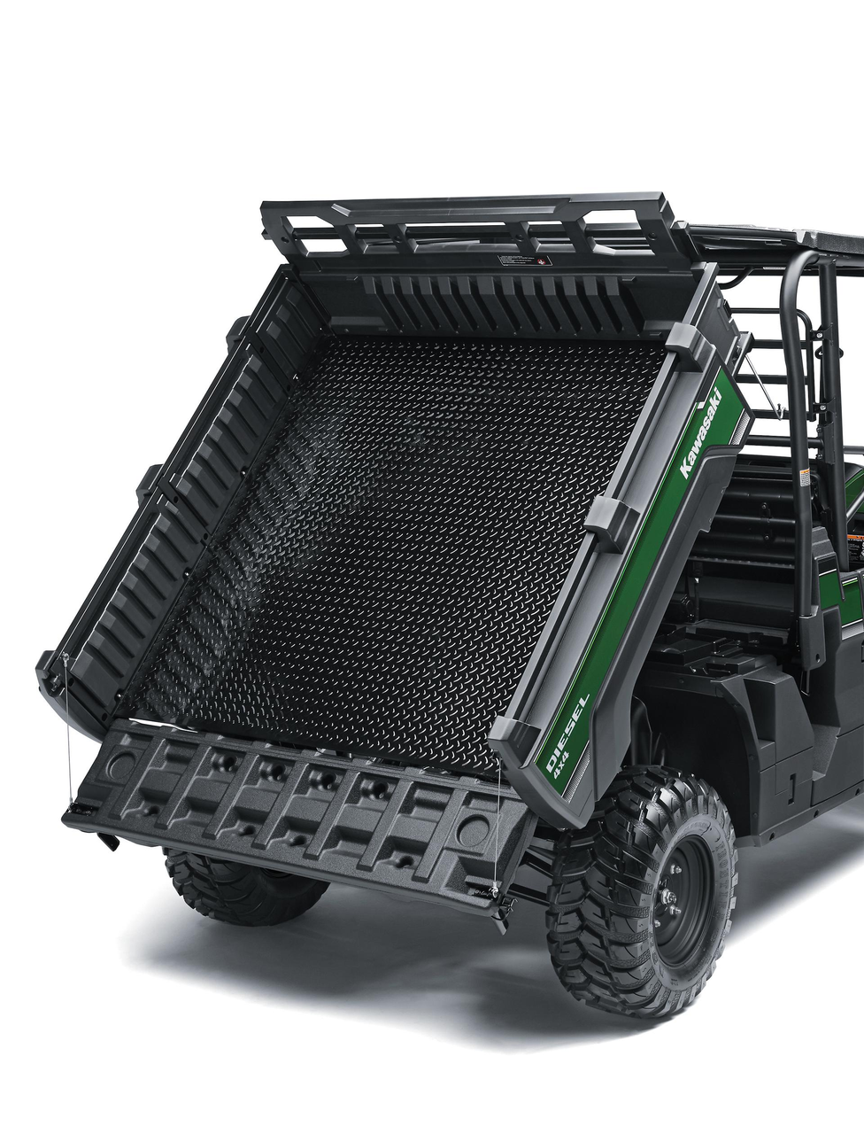Gas-assisted tilting cargo bed