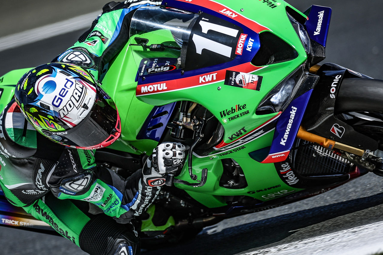 2026-FIM-Ewc-LeMans-KAWASAKI WEBIKE TRICKSTAR FRA Roman RAMOS ALVARO ESP Christian GAMARINO ITA Grégory LEBLANC FRA Enzo DE LA VEGA FRA ZX-10RR EWC