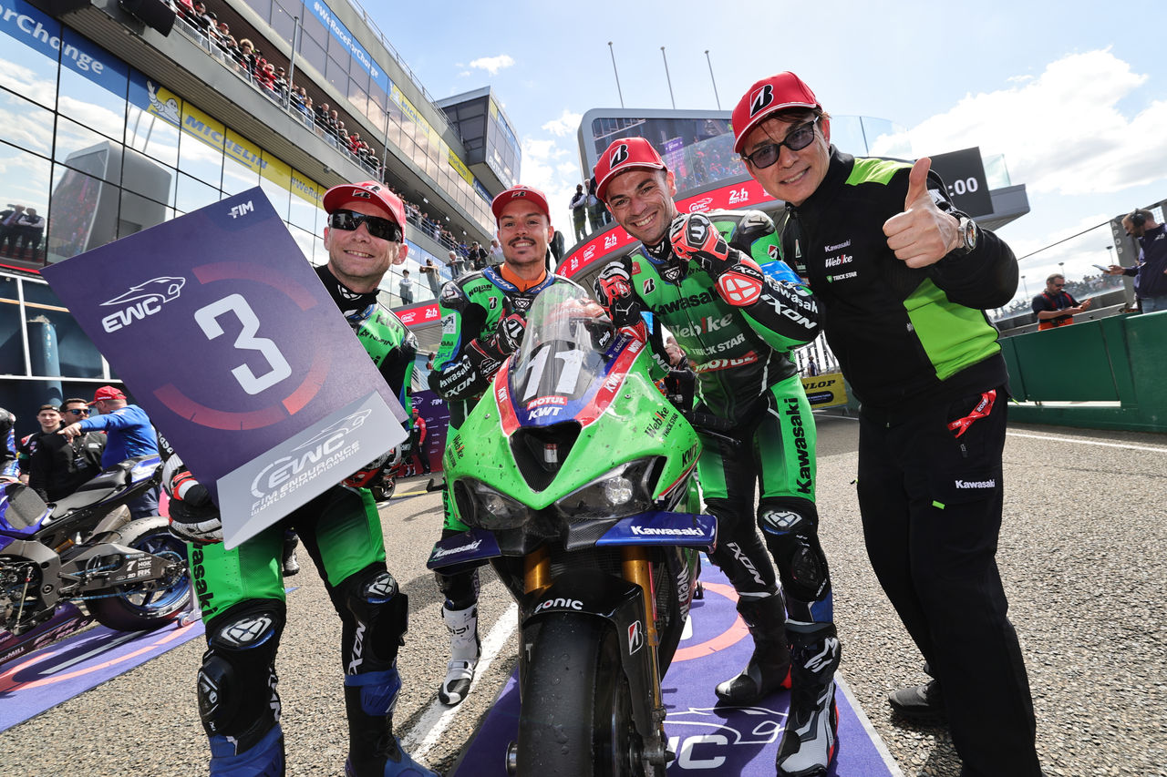 10269003-2026-FIM-Ewc-Le Mans,Race,KAWASAKI WEBIKE TRICKSTAR FRA Roman RAMOS ALVARO ESP Christian GAMARINO ITA Grégory LEBLANC FRA Enzo DE LA VEGA FRA ZX-10RR EWC
